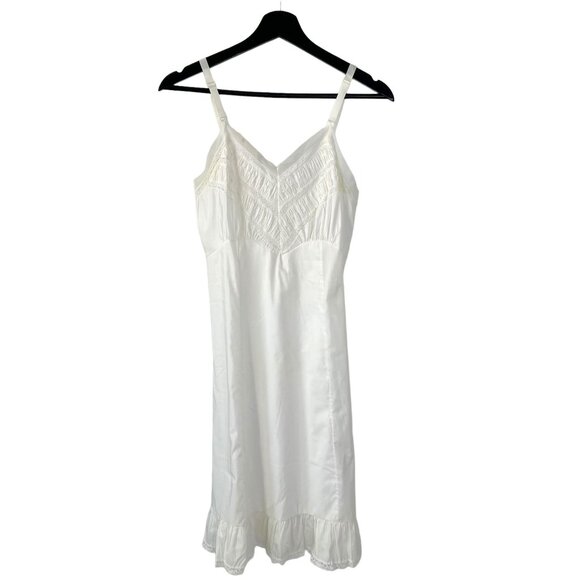 Vintage Other - Vintage 60s White Knee Length Slip Small